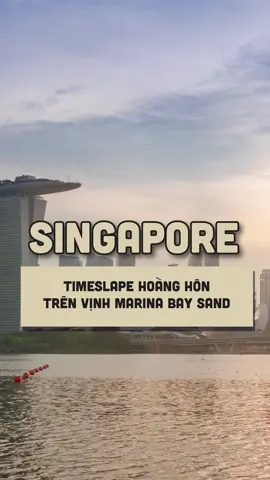 Hoàng hôn trên vịnh Marina Bay Sands, Singapore #todidau #vtcmedia #trending #xuhuong #fyp