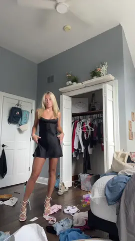 lil black mini dress moment