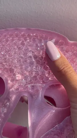 Gel bead facial mask😶‍🌫️🤍🫧🧊 #cooling #facialmask #homespa