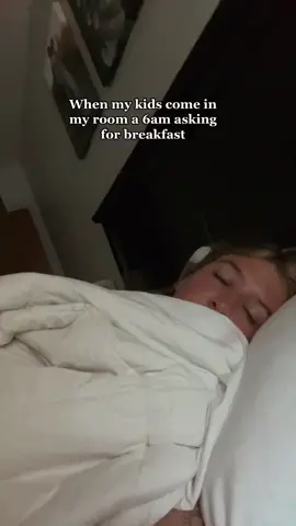 Do not disrupt my sleep I’m off duty! #momlife #funny #humor #kids #breafast #earlymorning #notamorningperson #fyp ##MomsofTikTok