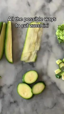 Time to master how to cut, chop, and slice #zucchini all summer long #knifeskill #cookingskill #LearnOnTikTok #cookwithme