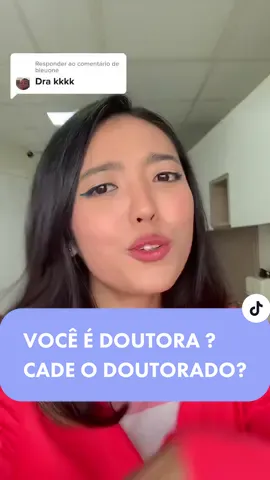 Respondendo a @bleuone eh isso espero q vcs entendam agora BEIJAO  #doutorado #doutoréquemfezdoutorado #doutora #odontologia #medicina #advocacia