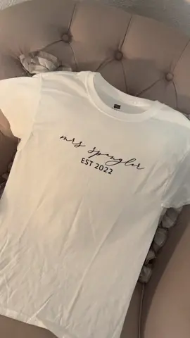 This was actually my husband and I’s first dance song at our wedding🤍 #mrs #shirt #wife #married #firstdancesong #tshirtmaking #youngmarriage #Love #newlymarried #33333 #blessed #