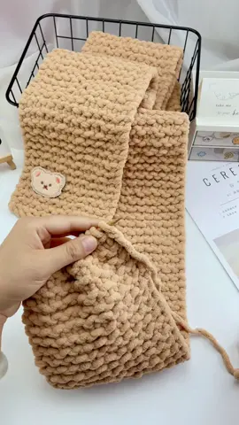 diy bear scarf woven scarf