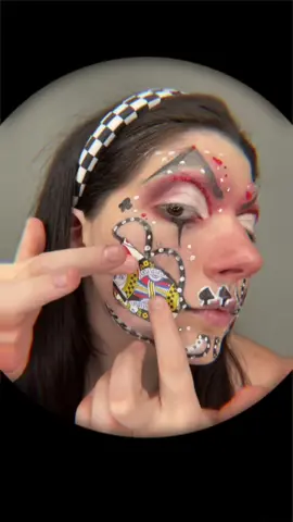 poker face ♥️♣️♦️♠️ ib @rowan 🦋 #pokermakeup #cardsmakeup #casinomakeup #pokerfacechallange #sfxartistinthemaking #3dmakeuplook