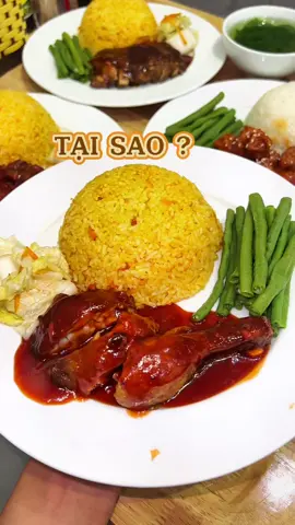 Cơm gà nướng, cơm đảo sườn om chua ngọt anh em Cầu Giấy ơi, chẳng lẽ chuyển về Cầu Giấy ở chứ toàn quán ngon ghét thế 😂 #AnCungTikTok #ReviewAnNgon