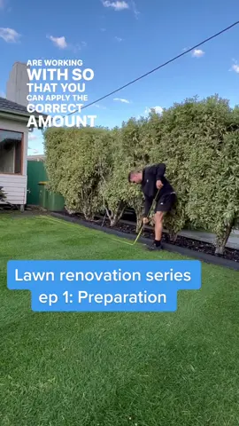 💥LAWN RENOVATION SERIES EP 1: PREPARATION💥 If you fail to prepare, prepare to fail 😂 kids will like that one. Extremely important to know the size of your lawn for the renovation and ongoing work, as well as to follow all other steps to make sure your reno is successful ✅ #lawntok #lawnrenovation #lawns #lawncare