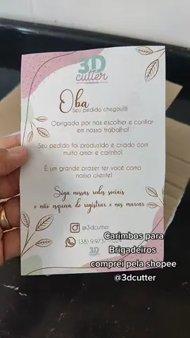 Carimbos para brigadeiros 🥰 comprei pela shopee @3dcutter #brigadeiro #doceria #doceriaartesanal 