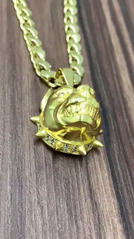💰Corrente banhada a ouro 18k com pingente pitbull R$ 360,00 à vista no pix ! Envio grátis para todo Brasil!  67991093399.       #k4semijoias  #OPalcoETodoSeu #DiaDaTv #CaracaQueMequi #mcpoze #cordaodeouro #correntefolheada #pingentepitbull #pitbull