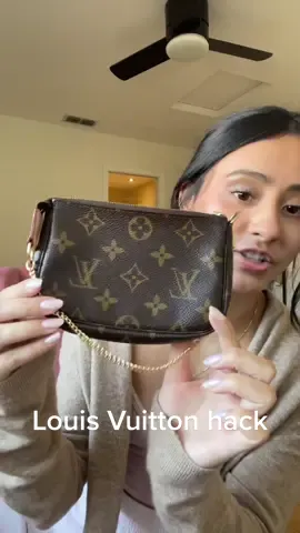 Louis vuitton hack 🤎 #louisvuitton #louisvuittonpochette #hack #style #fyp #secondhand #louisvuittonrepair
