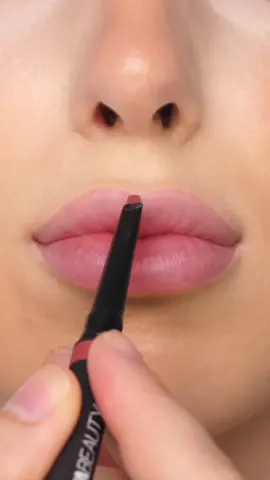 AD Pink glossy lip look using @NovaBeauty pinky nude 02 lip liner, and thirsty lip gloss #lipliner #lipgloss #pinkliplook