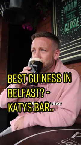 Katys Bar! Great spot for a sunny day in Belfast ☀️ #fypシ #nitiktok #belfasttiktok #northernireland #belfast #publicinterview #guinness #belfastcity