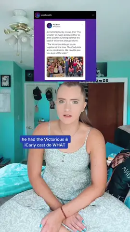 i know we ALL know who “the creator” is. everything jennette is revealing makes me sick they had to go through this & no one stopped it. they were KIDS.💔 #saraharlee #jennettemuccurdy #aritok #arianagrande #victorious #thecreator #wtf #fangirlcheck #rembeauty #foryoupage #fyp #viral #imgladmymomdied #icarly