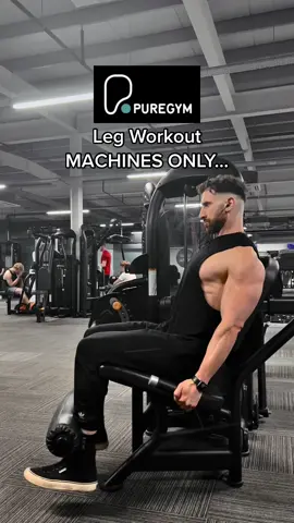 Here’s a Pure Gym leg workout using machines only! #gym #legworkout #legday #puregym #workout