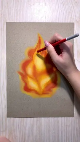 Easy way to draw a flame 🔥