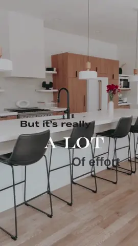 Can’t believe it’s been a year!  Follow for more updates! #homedecor #effortlesslook #kitchenreno #kitchenrenovation #modernorganic #whitekitchen #aesthetic #fyp