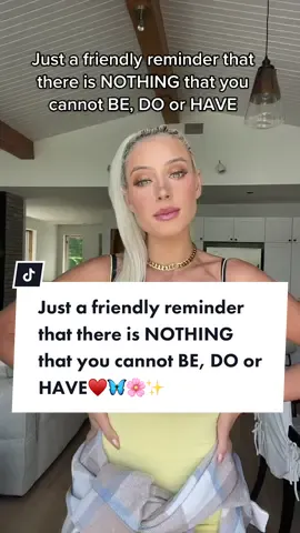 Just a friendly reminder that there is NOTHING that you cannot BE, DO or HAVE #manifestationhack #manifestationcoaching #manifestedmydreamlife #lawofassumption101 #greenscreen