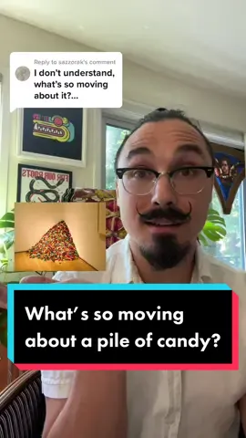 Replying to @sazzorak a little more about “Untitled” (Portrait of Ross in LA)! #fyp #conceptualart #felixgonzaleztorres #contemporaryart #alphabetmafia #art