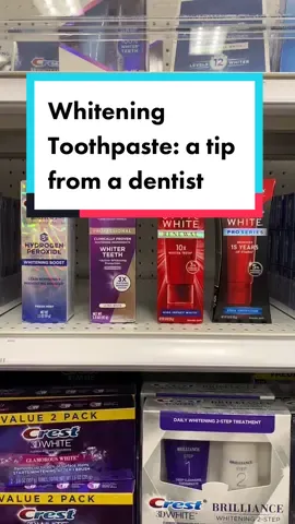 You’ll be surprised with the amount of toothpastes that promote whiter teeth… when it really doesn’t. #fyp #whiteteeth #dental #dentalhygiene #pediatricdentistry #toothpaste