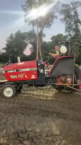 Mighty Max 2 rolling on one wheel. #beermoneypullingteam #letsgrowpulling #caseih #onewheel #outlawpulling