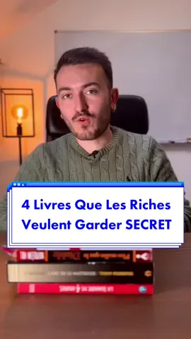 4 livres que les riches veulent garder secret #fyp #makemoney #business #entrepreneur
