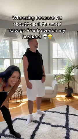 I can’t wait to post it 💀😂 #prank #prankwars #wheezing #couples #couplehumor #husbandwife