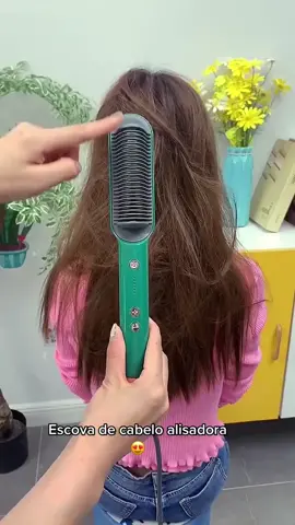 Escova de cabelo alisadora