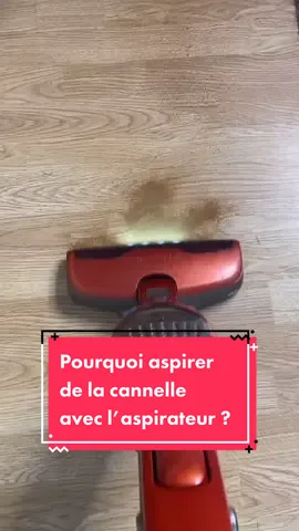 Pourquoi aspirer de la cannelle avec l’aspirateur ? 🤔