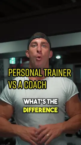 PERSONAL TRAINER vs. COACH - What's the difference?  A personal trainer is there to assist you with you form and technique when lifting. They can push you and only hold you accountable at the gym. 🏋️‍♂️  Personally, I love training people in person. Nothing is like showing people how to push themselves to their limit. 🔥  Now, what I am, is a coach. I am there every step of the way. A coach provide workouts, nutrition plans, and accountability. 🤝  Now as you may know, a trainer only holds you accountable 