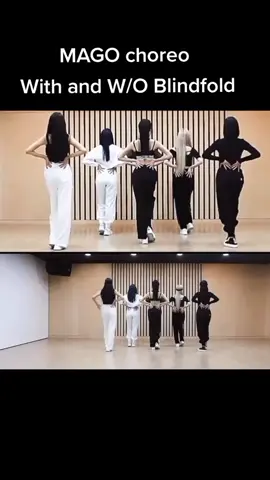 Wearing a blindfold is not easy, but Gfriend did it well while dancing....❤ 