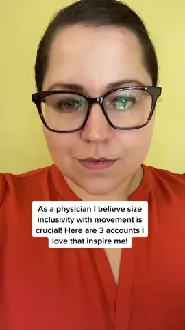 As a physician I believe size inclusivity with movement is crucial! Here are 3 accounts I love that inspire me! @notyouraveragerunner @bigfitgirl @nondiet_trainer #sizeinclusive #joyfulmovement #haes #md #doctor #youcandoit #possibility #motivation #nondietapproach