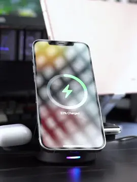 3in1 Wireless Charger for Apple #wirelesscharger #wirelesscharging #3in1charger #magsafecharger #magsafe #iphone13 #iphone12 #airpods #airpodspro #airpods3 #applewatch #iphonestand #fyp #foryou #foryoupage