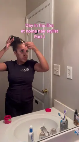 Day in the life of a part time hairstylist part one #hairstylist#braider#fyp#dayinthelife