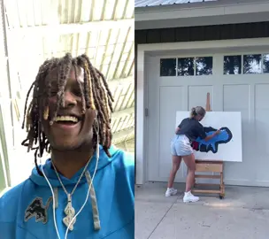 #duet with @mayaamores Didn’t even need the eraser. Jameson approves. #DetroitLions #OnePride #nfl #speedpainter