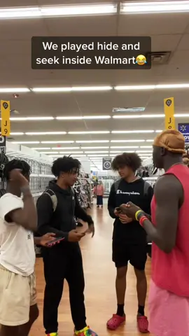 Hide and Seek inside Walmart part.1😂 #foryou #fyp #hideandseek #walmart #funny #trend #challenge