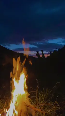 #fogata #fire #night #sunset. 🔥