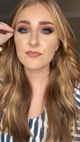 Fall glam even though it’s 100 degrees… #makeup #funmakeup #fallmakeuplook #fallmakeup #fyp