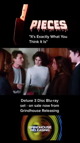 Brilliant dialogue from PIECES (1982) #horrortok #horror #bluray #slasher #movietok #cult
