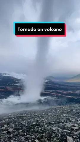 Tornado on a volcano in Iceland #icelandadventure #iceland #volcano #tornado