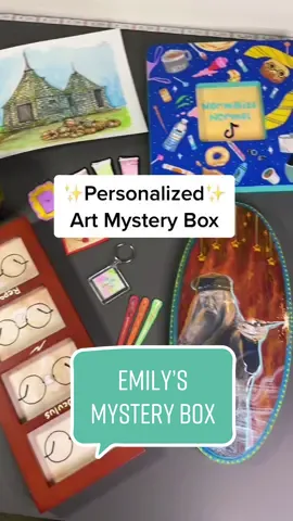 Such a special mystery box for @Emily Feret #mysterybox #artmysterybox #harryppotter #normalizebeingnormal #artistsoftiktok
