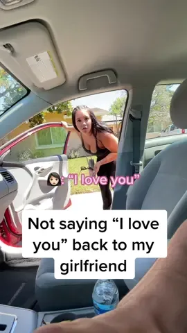 She was mot leaving without an “i love you”🤣 #fyp #couple #prank