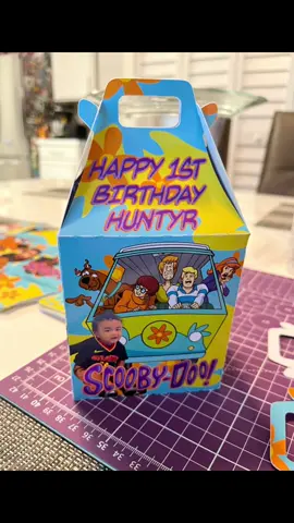 Scooby Doo Inspired Treat Boxes (Any theme/design can be created) #DIY #diyparty #scoobydoo #kidsparty #partyplanner #fy #fyp 