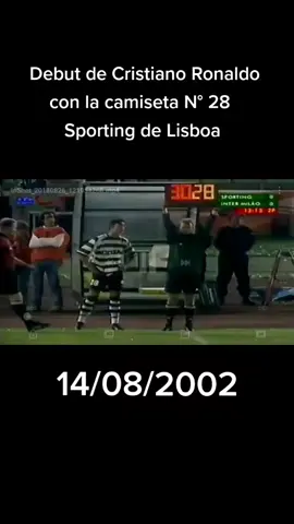 Debut oficial de CR7: 14/08/2002 #CR7 #cristianoronaldo #futbol #asereje