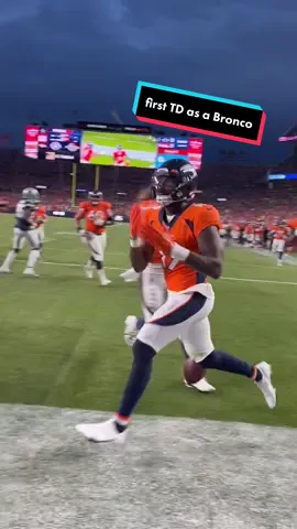 that first TD as a Bronco feeling 🥹 #broncos #touchdown #football