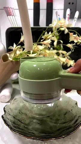 4 In 1 Handheld Electric Vegetable Cutter!Worth the buy! Super easy na magcut ng veggies.Click the yellow basket guys! #vegetablecutter #tiktokshop #tiktokfinds #kitchenfinds #KitchenHacks #kitchenware #kitchengadgets #cutters #fyp #foryou #goodthing