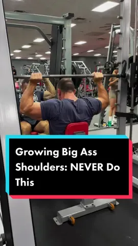Growing Big Ass Shoulders: Behind the Neck Smith Machine Shoulder Press #gainersparadise #paulkrueger #coach #trainer #onlinetrainer #celebritytrainer #shoulders #press #dont #do #this #ever #fy #fypシ゚viral #growth #delts #shoulderpress #smithmachine #gains #inba #natural #