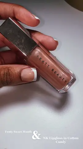 Dupes!!!!! Sweet Mouth vs. Cotton Candy #blackgirltiktok #blackgirlmakeup #fenty #nkmakeup