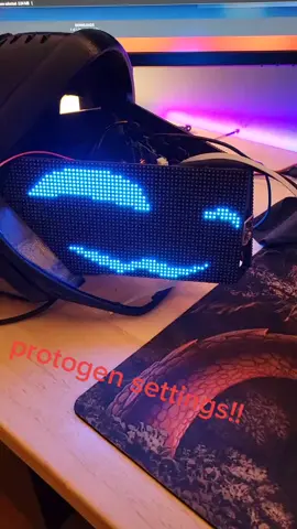 can now configure settings on protogens without confusion! #ledfacemask #furryfandom #protogen #protogenfursuit #protogenfurry #furry #electronics #workinprogress 