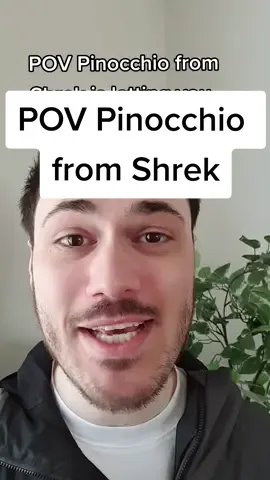 he nose it's for the best 😌 #pinocchio #shrek #pov #povs #impression #voiceover #voiceactor #fyp