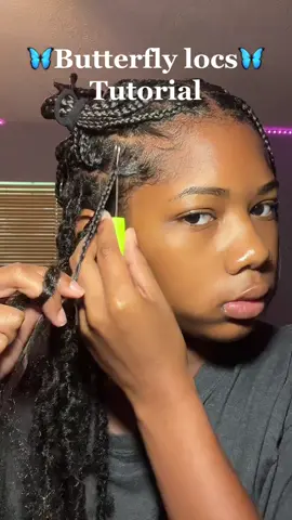 Butterfly locs tutorial🦋 #butterflylocs #butterflylocstutorial #tutorials